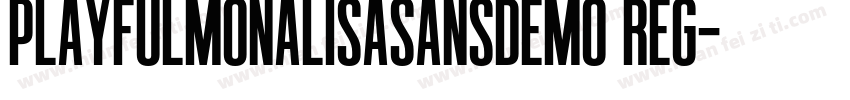 PlayfulMonalisaSansDemo Reg字体转换